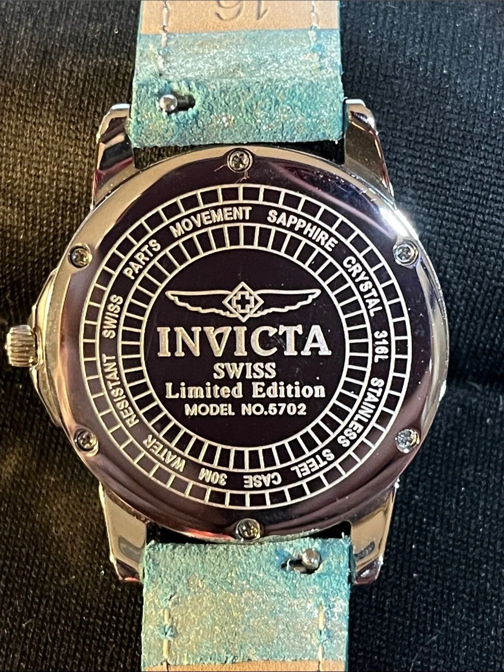 Invicta Model 5702 Swiss Movement Mother of Pearl Dial Watch